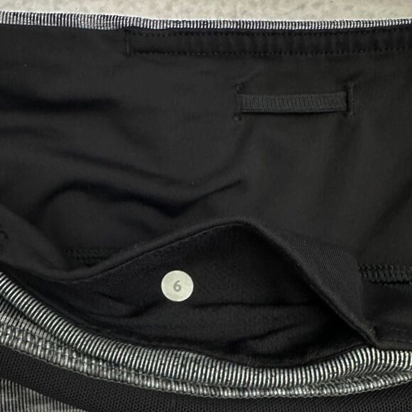 Lululemon Leggings Inspire Tight II 6 Jacquard Gray Black Mesh Reflective 24" - Picture 8 of 9